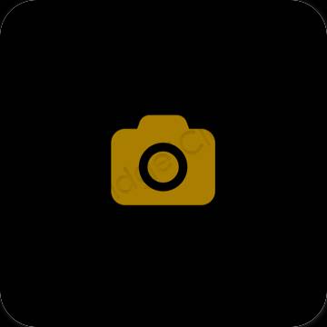 Estetis hitam Camera ikon aplikasi