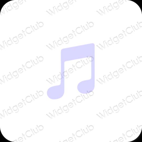 Esthetische Music app-pictogrammen