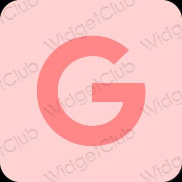 Естетичен розово Google икони на приложения