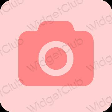 Estetis Merah Jambu Camera ikon aplikasi