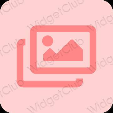 Estético rosa Photos ícones de aplicativos