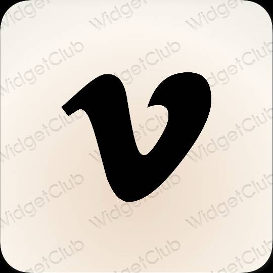 Esthetische Vimeo app-pictogrammen
