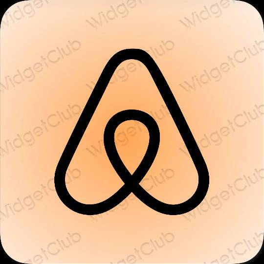 Esthetische Airbnb app-pictogrammen