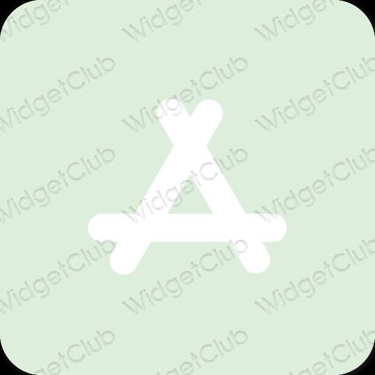 Estetisk grön AppStore app ikoner