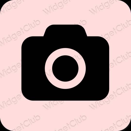 эстетический розовый Camera значки приложений