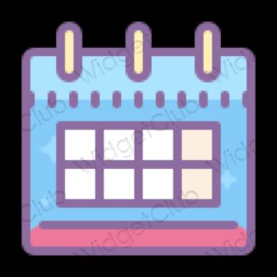 Estética Calendar iconos de aplicaciones