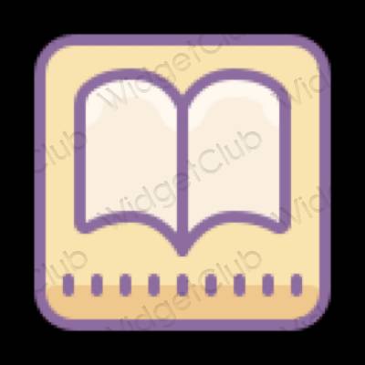 Estetyczne Books ikony aplikacji