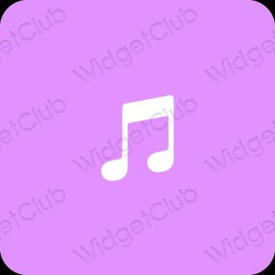 Esthetische Apple Music app-pictogrammen