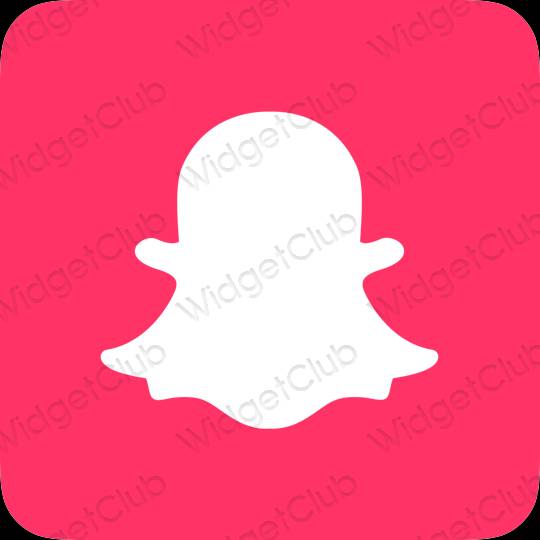 Aesthetic purple snapchat app icons