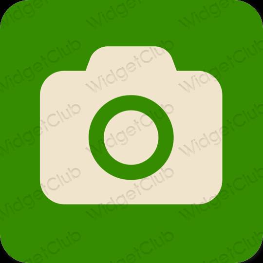 אֶסתֵטִי ירוק Camera סמלי אפליקציה