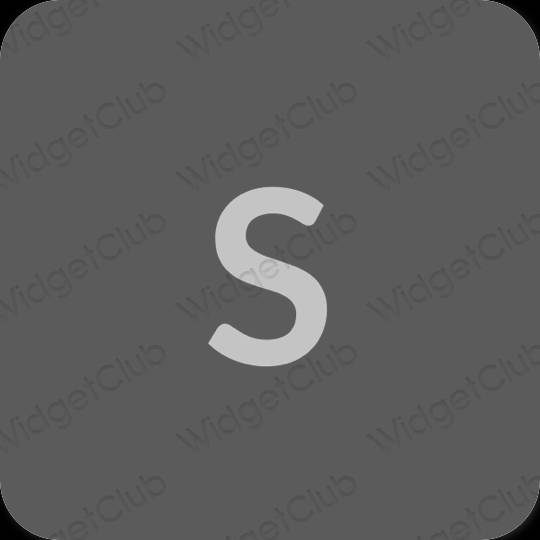 Estetski siva Simeji ikone aplikacija