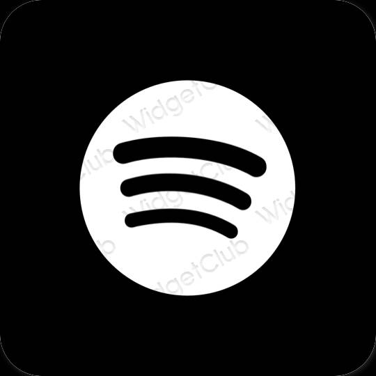 សោភ័ណ ខ្មៅ Spotify រូបតំណាងកម្មវិធី