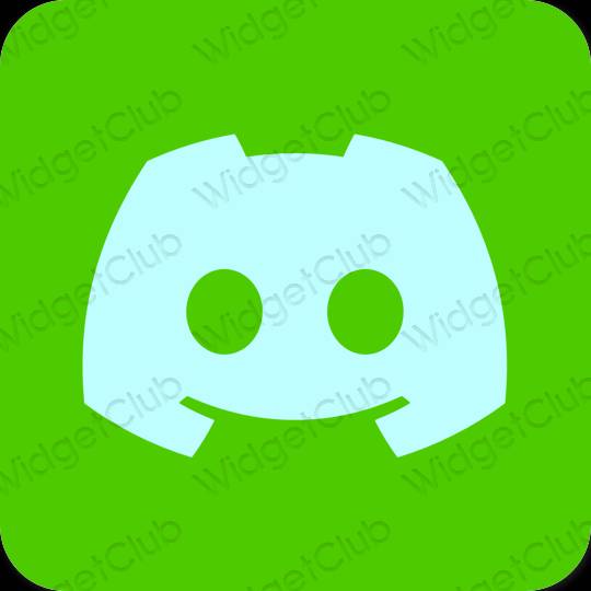 Ästhetisch grün discord App-Symbole