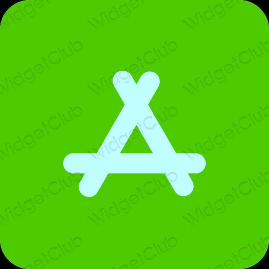 Estetsko zelena AppStore ikone aplikacij