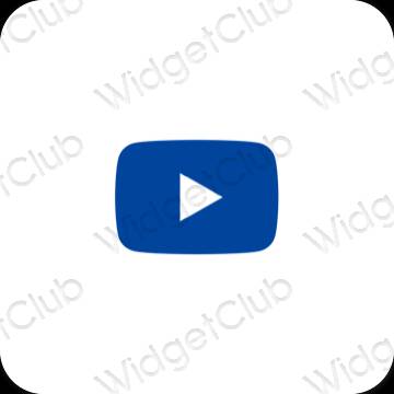 Icônes d'application Youtube esthétiques