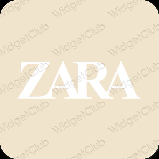 Estetisk beige ZARA app ikoner