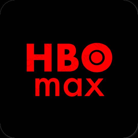 эстетический черный HBO MAX значки приложений