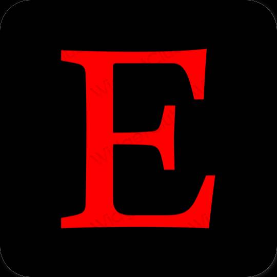 Stijlvol zwart Etsy app-pictogrammen