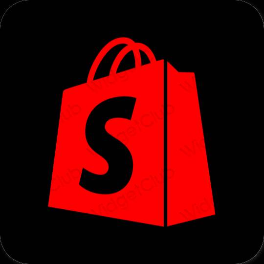 សោភ័ណ ក្រហម Shopify រូបតំណាងកម្មវិធី