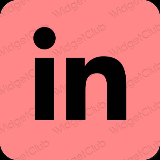 Estética Linkedin iconos de aplicaciones