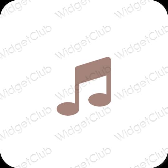 Icônes d'application Music esthétiques