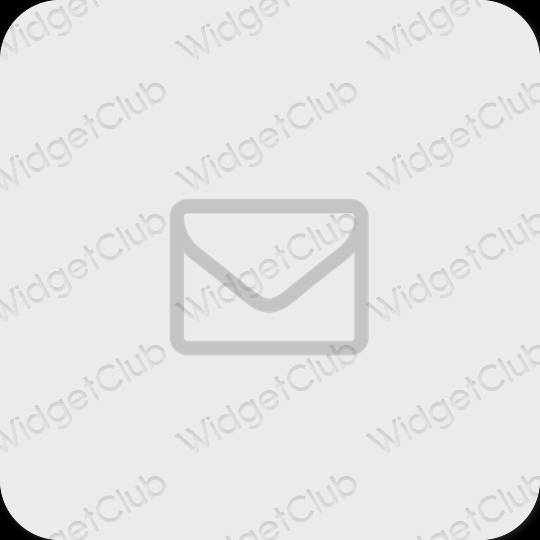 Estetisk grå Mail app ikoner