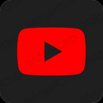 Esthetische Youtube app-pictogrammen