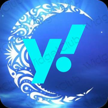 Æstetiske Yahoo! app-ikoner