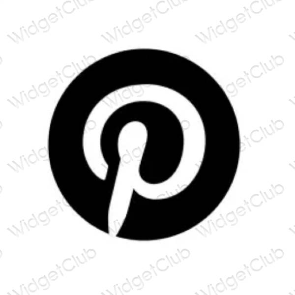 Estetik Pinterest proqram nişanları