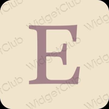 Estetski bež Etsy ikone aplikacija