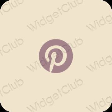 אֶסתֵטִי בז' Pinterest סמלי אפליקציה