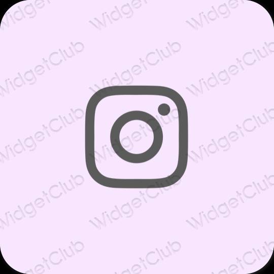 Aesthetic purple Instagram app icons