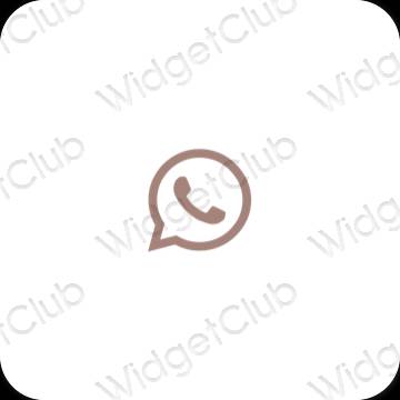 Estetické ikony aplikací WhatsApp