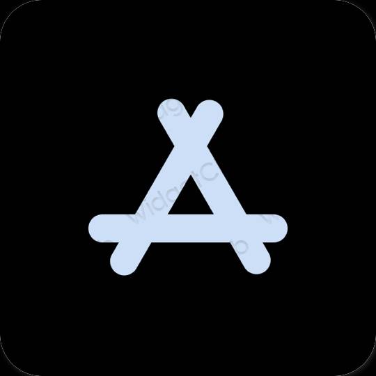 Estetski crno AppStore ikone aplikacija