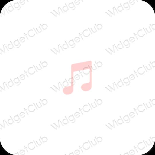 نمادهای برنامه زیباشناسی Apple Music