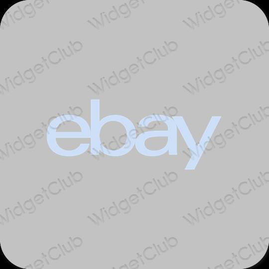 Esthetische eBay app-pictogrammen