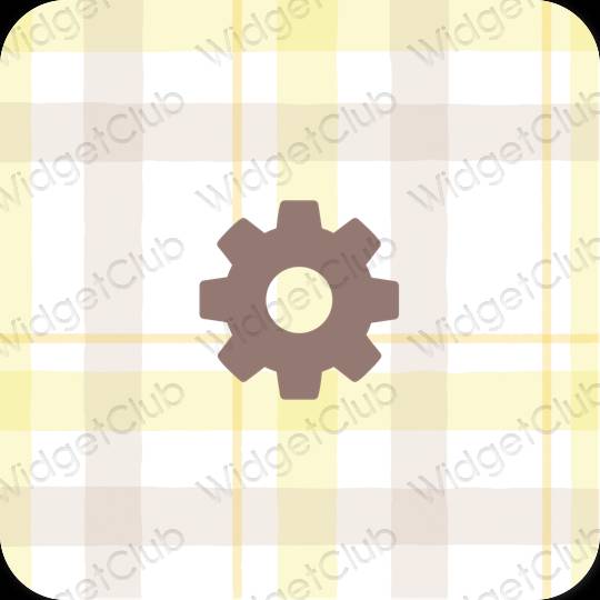 Esthetische Settings app-pictogrammen