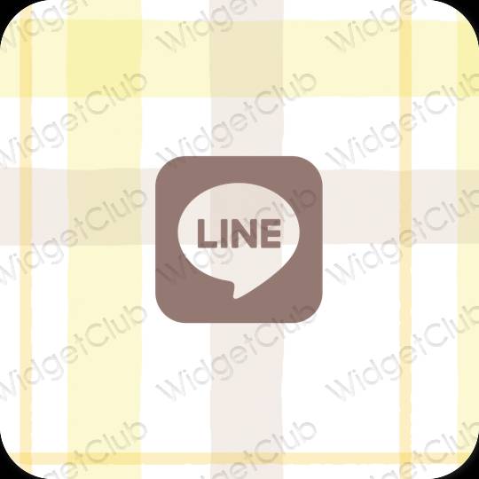 Естетске LINE иконе апликација