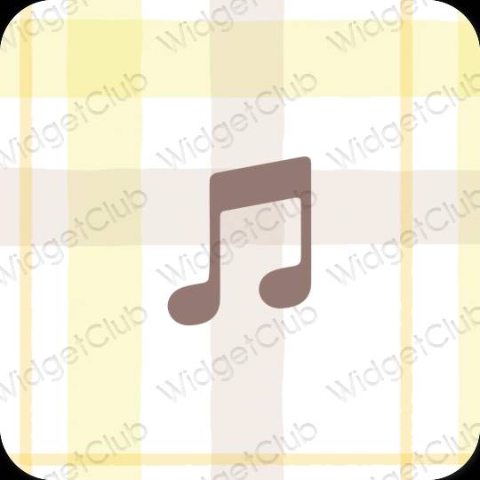ესთეტიკური Apple Music აპლიკაციის ხატები