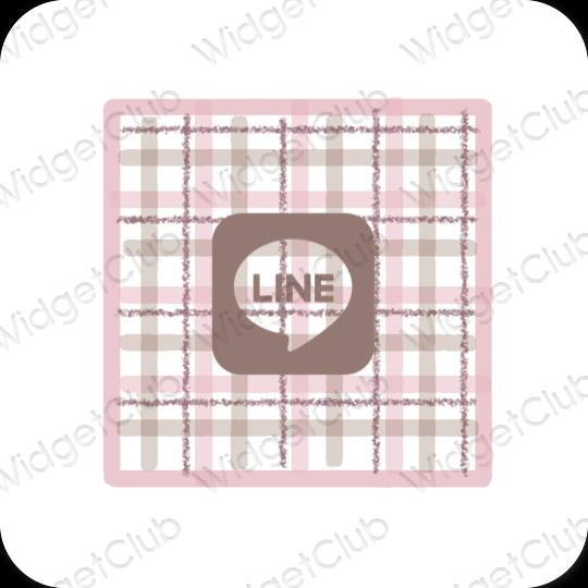 Esthetische LINE app-pictogrammen