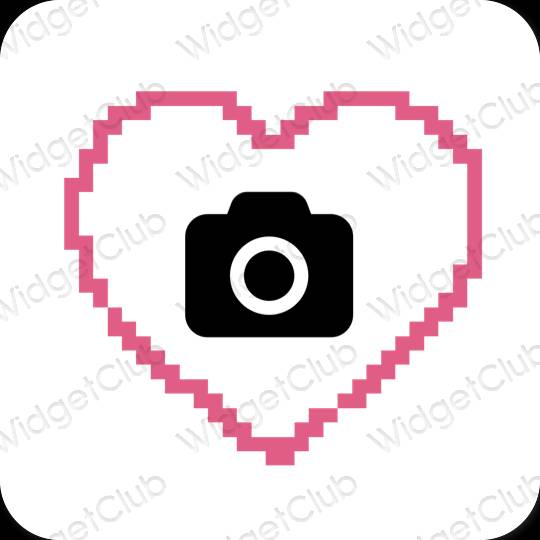 Esthetische Camera app-pictogrammen