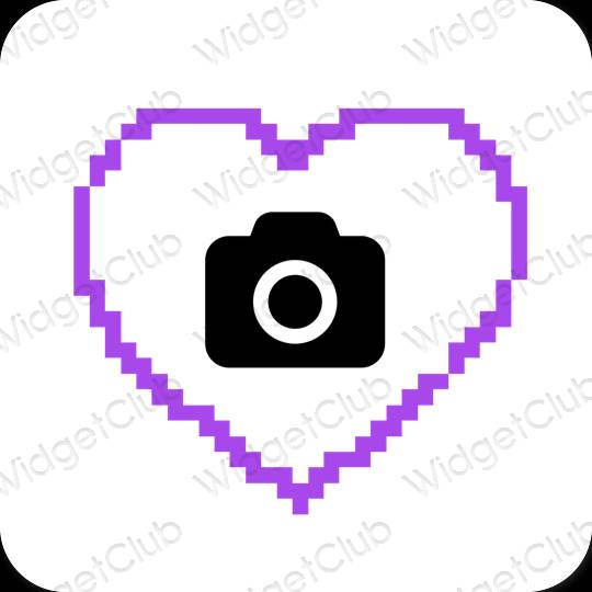 Esthetische Camera app-pictogrammen