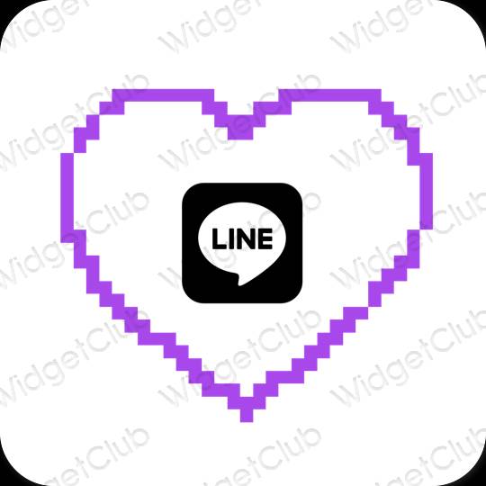 Esthetische LINE app-pictogrammen