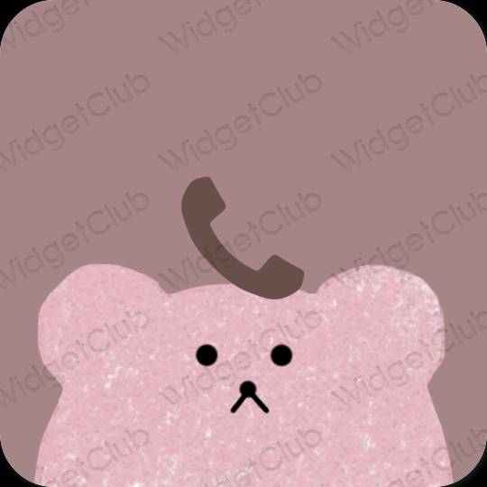 Esthetische Phone app-pictogrammen