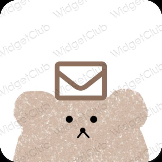 Icônes d'application Mail esthétiques