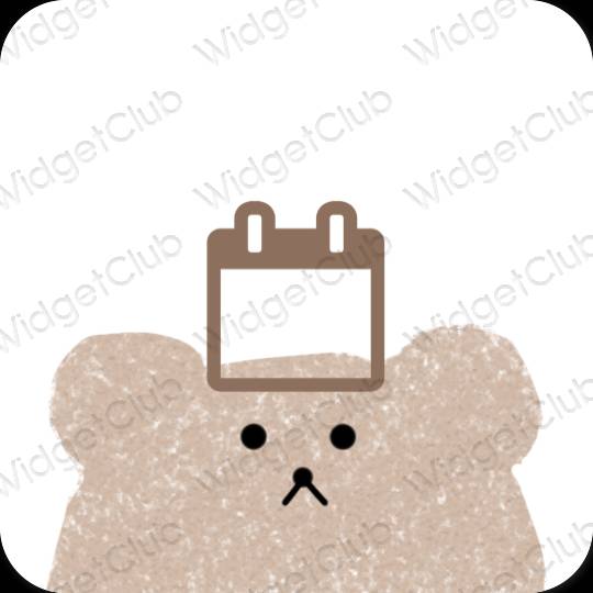 Aesthetic Calendar app icons