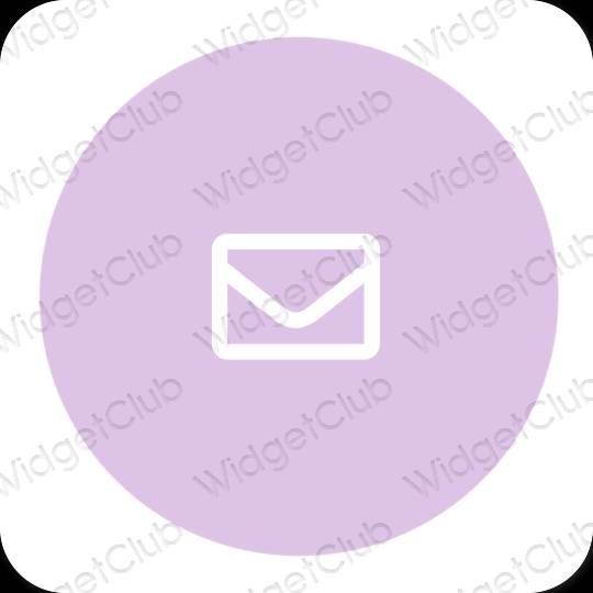 Estetinis violetinė Mail programėlių piktogramos