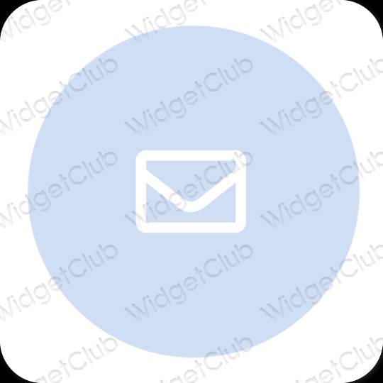 Estético púrpura Mail iconos de aplicaciones