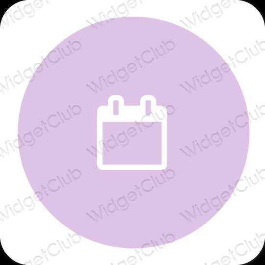 Ästhetisch Violett Calendar App-Symbole