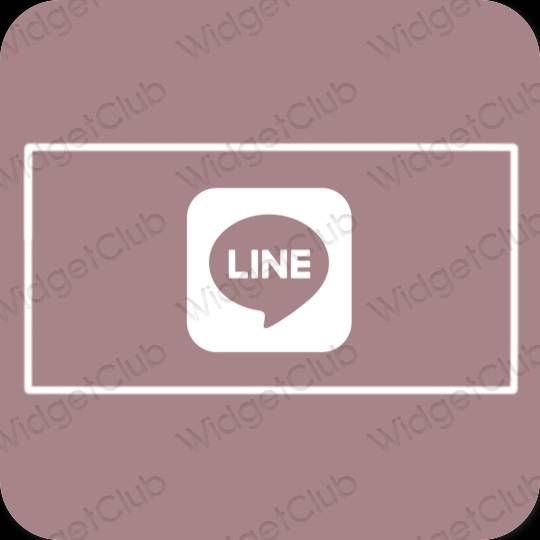 Естетске LINE иконе апликација